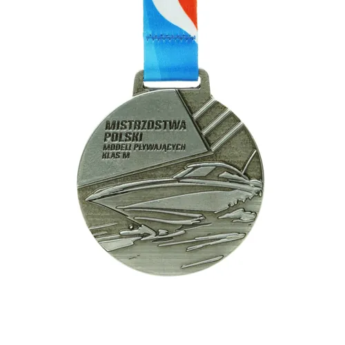Medal odlewany ze stopu ZNAL z galwanizacją złotą — sportowa nagroda na zamówienie