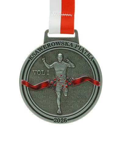 Medale sportowe na zamówienie odlewane ze stopu ZNAL — kompozycja nagród dla uczestników zawodów