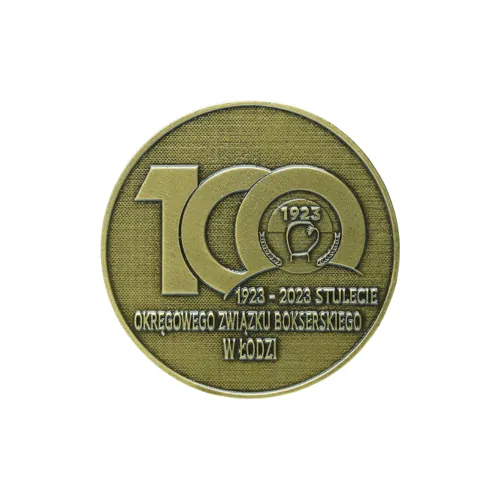 Coin okolicznościowy odlewany ze stopu ZNAL w eleganckim pudełku — kolekcjonerska nagroda dla gości honorowych
