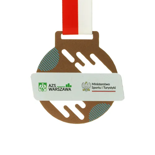 Medal stalowy wycinany laserowo — designerska nagroda na zamówienie