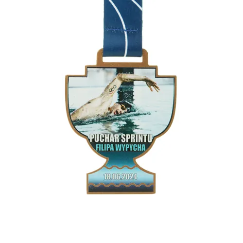 Medal ze stali z grawerem laserowym — trwałe trofeum na zawody sportowe