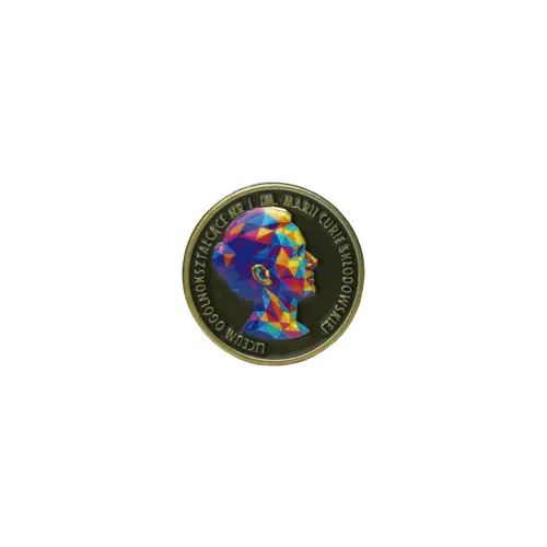 Pins reklamowy z nadrukiem UV — kolorowy gadżet na targi i eventy