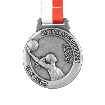 Medal sportowy wykonany na zamówienie — odlew cynkowo-aluminiowy z nadruklem UV