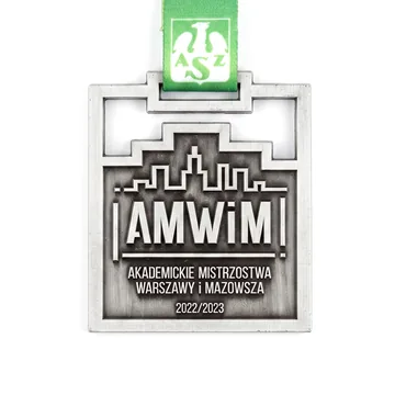 Medal odlewany sportowy — personalizowana nagroda z logo imprezy na zamówienie