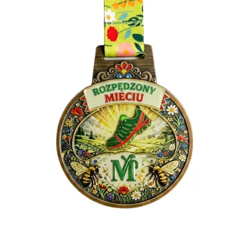 Medal 3D odlewany — jubileuszowa nagroda ze stopu ZNAL na zamówienie